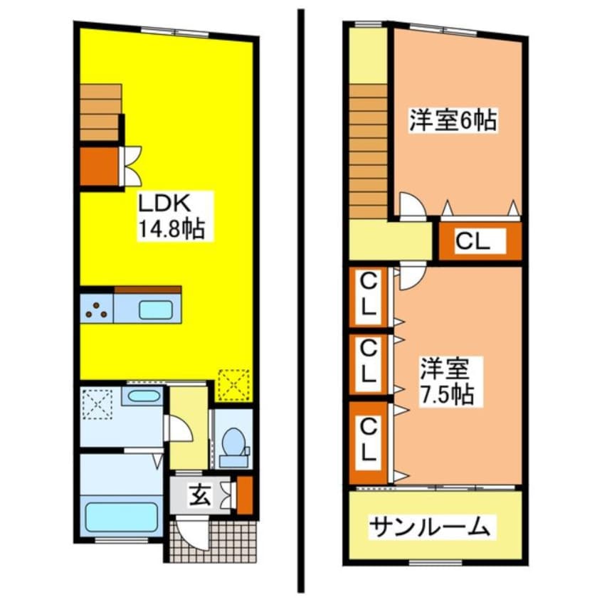 間取図 サンメゾン西条東北町