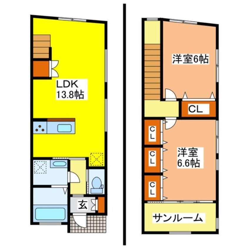 間取図 サンメゾン西条東北町