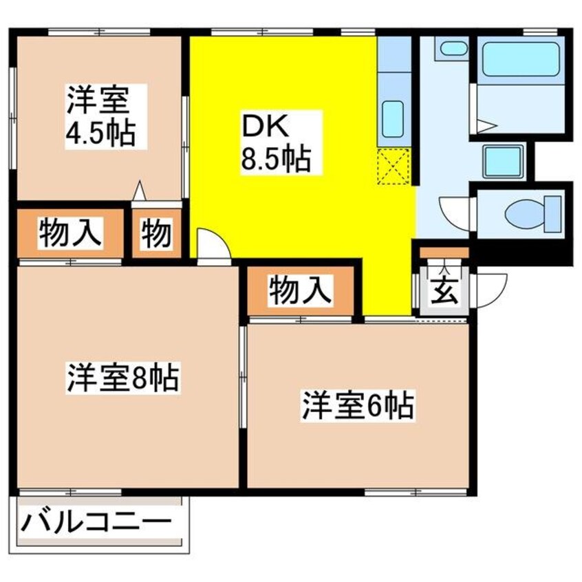 間取図 ロイヤルハイムＣ