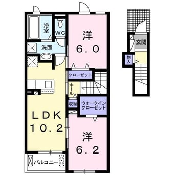 間取図 フロイデ　Ｂ