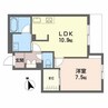 コンブリオ　サープラス　西条 1LDKの間取り