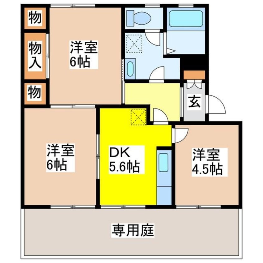 間取図 ファミーユフジＢ