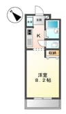サンパティオ幸本I 1Kの間取り
