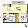 （仮）Ｄ－ｒｏｏｍ西条町寺家Ｂ 1LDKの間取り