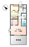 ラ・フール 1LDKの間取り