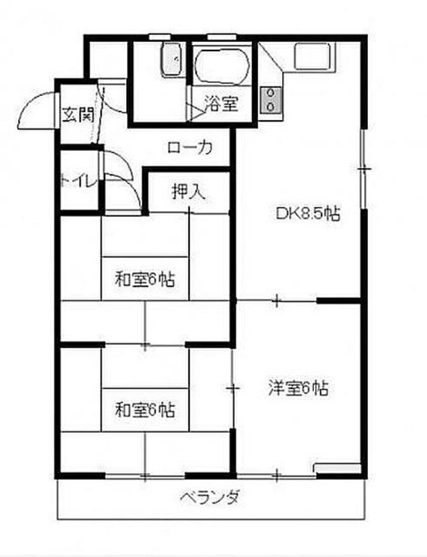 間取図 一ぷくマンション
