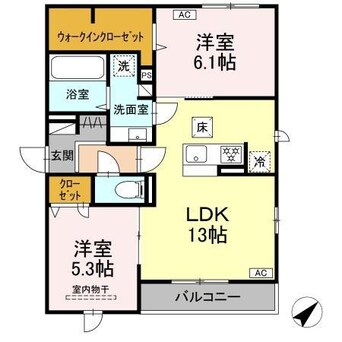 間取図 プレミア西条中央A棟