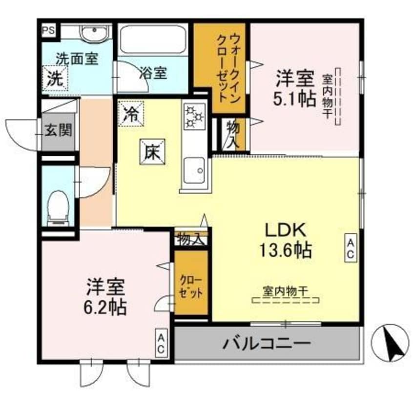間取図 Wisteria寺家