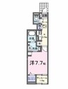 キャトル　サン　オンズ 1Kの間取り