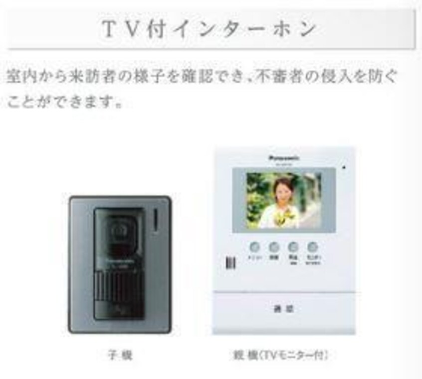 カメラ付インターホン（イメージ） 仮）西条駅前新築マンション