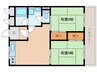 藤山ハイツ 2LDKの間取り