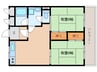 藤山ハイツ 2LDKの間取り