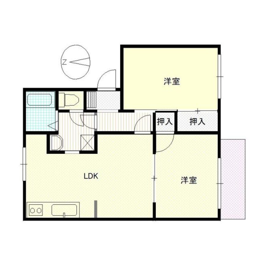 間取図 コーポ慶