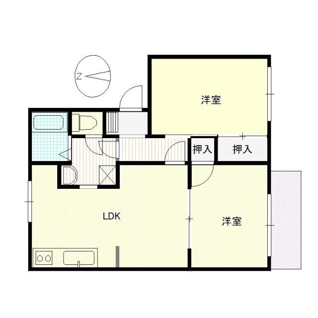 間取り図 コーポ慶