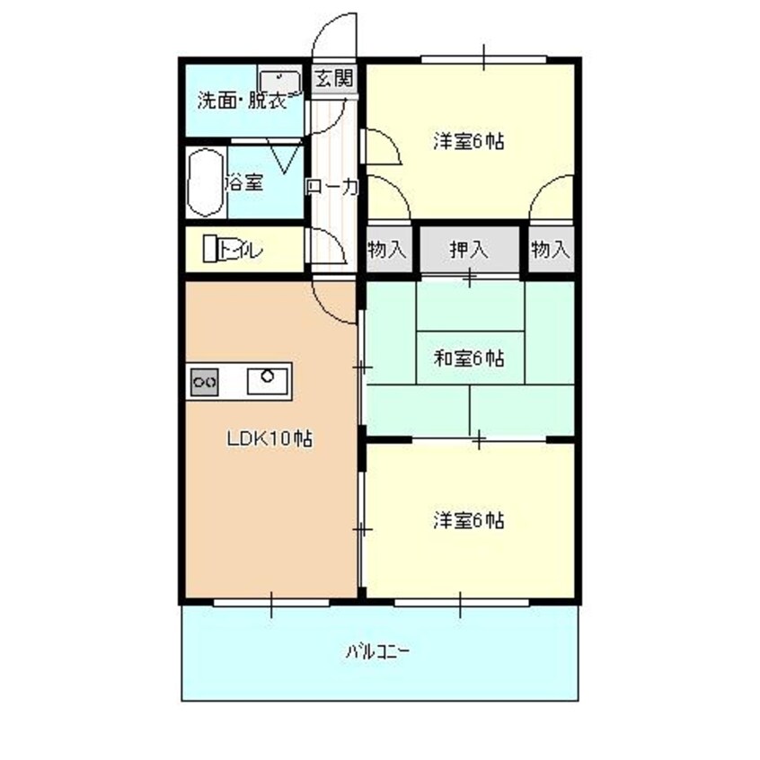 間取図 コモド曾我井