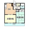 サンライフ杉山 2DKの間取り