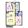 スターブル 2LDKの間取り