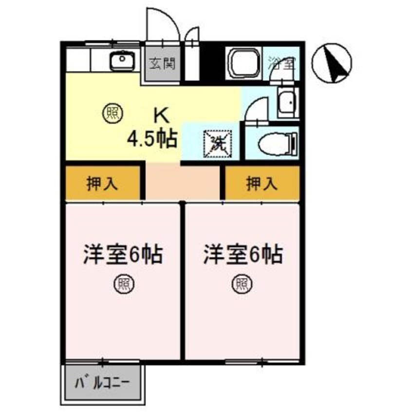 間取図 宮町ハイツ