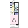 シルフガーデンヒル 1Kの間取り
