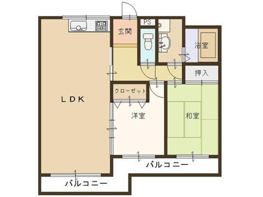 間取図 英和マンション