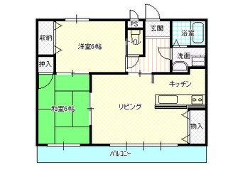 間取図 ラ・ヴィスタ篠尾