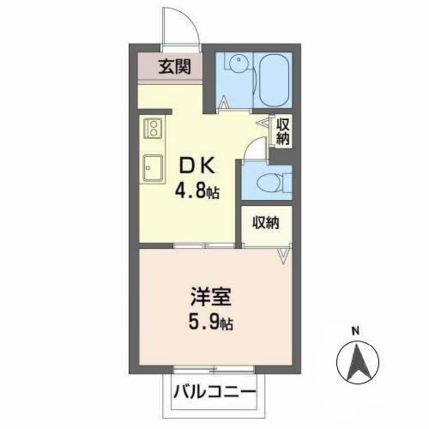 間取図 ヴィラ・かしの木Ⅱ