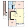 サンラルジュ南館 2LDKの間取り