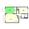 サン・壱番館 2LDKの間取り