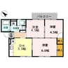 メゾンふじⅢ 3DKの間取り