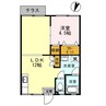 コーポ小谷ヶ丘 1LDKの間取り