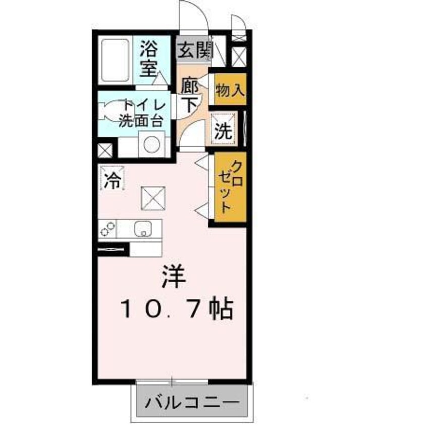 間取図 メゾン ラ トゥール　Ｂ棟