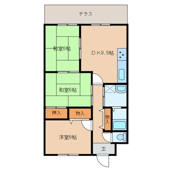 間取図 ライフステージ広瀬　駒場新町