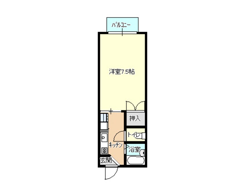 間取図 コーポヒデ