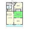 oasis駅南 3LDKの間取り