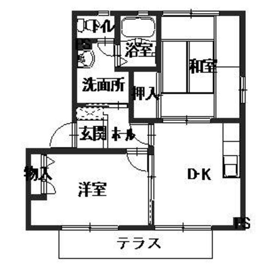 間取図 ディアコートA