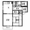 メゾンラッキービレッジⅡ 2Kの間取り