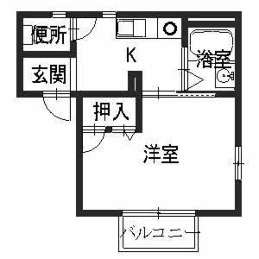 間取図 コーポ・オリーブ