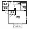 コーポ・オリーブ 1Kの間取り