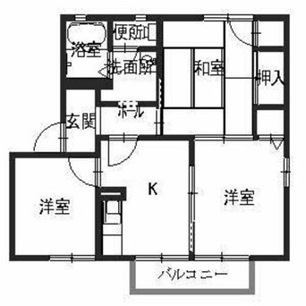 間取図 ヴィラ・若竹Ⅱ