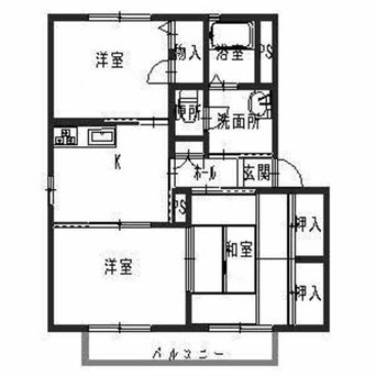 間取図 メゾンソレーユ内田Ⅰ