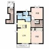 イーハトーブ 2LDKの間取り