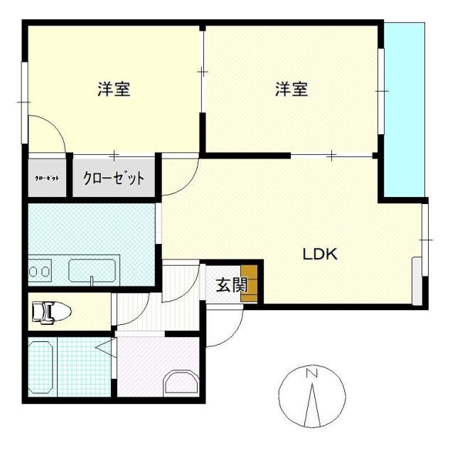 間取り図 ロイヤルグレースB