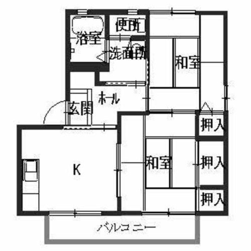 間取図 メゾンソレーユⅡ