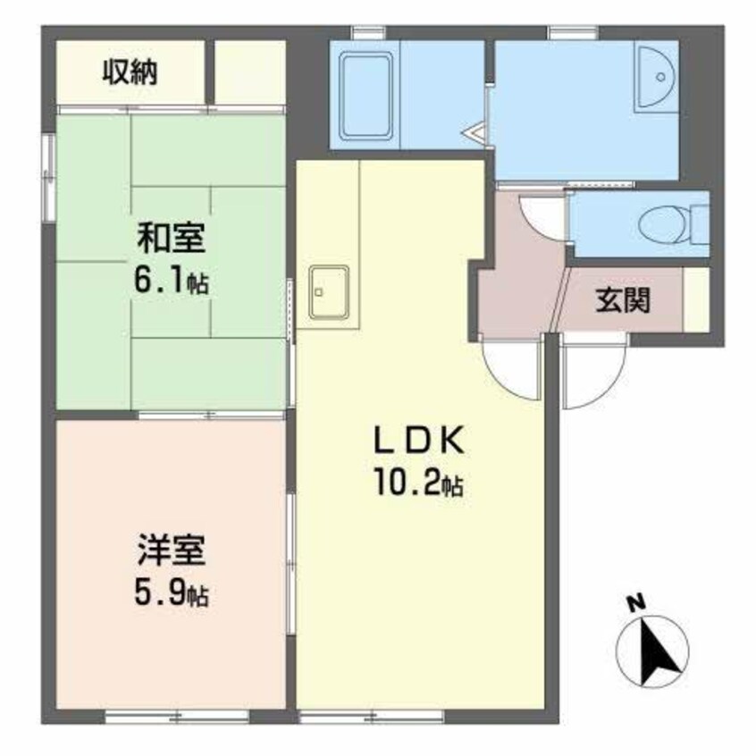 間取図 メゾンニューアイリスＢ