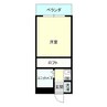 グレーメゾネット 1Rの間取り