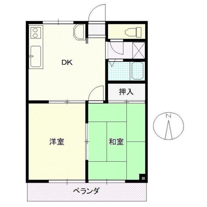 間取図 ペアコートしおみ