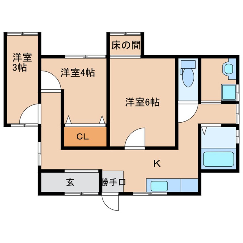 間取図 堀借家