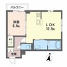 シャーメゾン　カーサ　デ　花音 1LDKの間取り