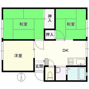 間取図 サンシティ前田