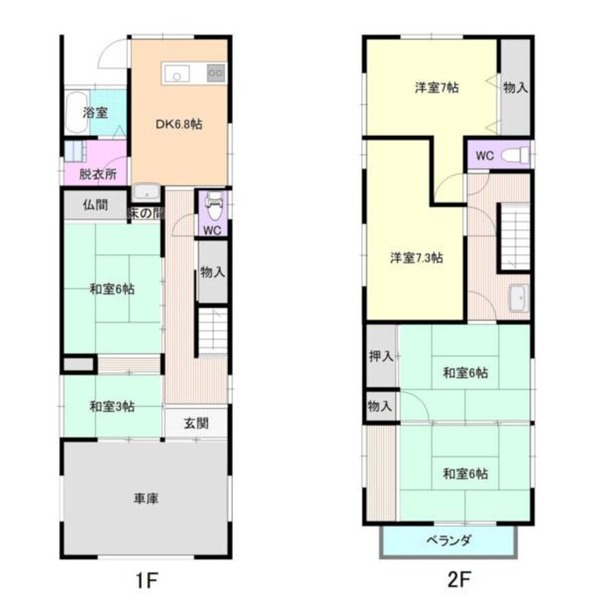 間取図 土師新町4丁目貸家